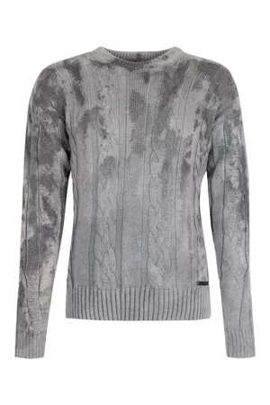 Takeshy Kurosawa Neulepusero 83063 | Maglia Treccia Sfumata EU XXL