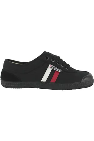 Kawasaki Tennarit Retro 23 Canvas Shoe K23 60W Black Stripe Wht/Red 36