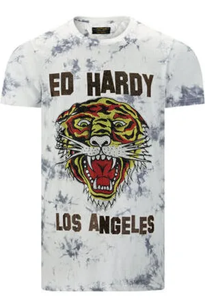 ED HARDY Lyhythihainen t-paita Los tigre t-shirt white EU S