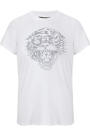 ED HARDY Lyhythihainen t-paita Tiger-glow t-shirt white EU S