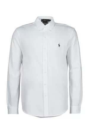Ralph Lauren Pitkähihainen paitapusero CHEMISE AJUSTEE COL BOUTONNE EN POLO FEATHERWEIGHT EU XXL