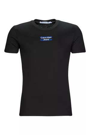 Calvin Klein Lyhythihainen t-paita TRANSPARENT STRIPE LOGO TEE EU S