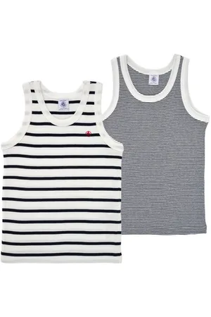 Petit Bateau Hihattomat paidat / Hihattomat t-paidat A01DS00 X2 6 vuotta