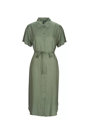 VERO MODA Pitkä mekko VMBUMPY SS CALF SHIRT DRESS NOOS EU M
