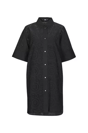 Karl Lagerfeld Lyhyt mekko BRODERIE ANGLAISE SHIRTDRESS DE 34