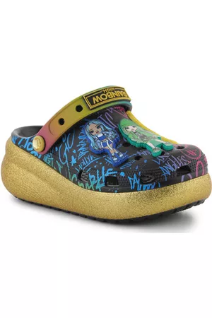 Crocs Tytöt Puukengät - Tyttöjen sandaalit Classic Rainbow High Cutie Clog K 208116-90H 28 / 29