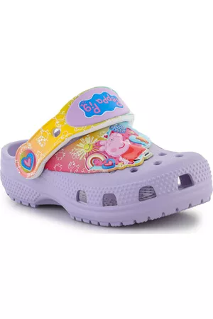 Crocs Tytöt Puukengät - Tyttöjen sandaalit Classic Peppa Pig Clog T Lavender 207915-530 22 / 23