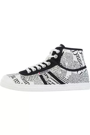 Kawasaki Tennarit News Paper Canvas Boot K202413-ES 1002 White 36