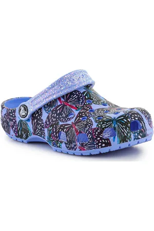 Crocs Tyttöjen sandaalit Classic Butterfly Clog Lapset 208297-5Q7 Flip Flopit 28 / 29