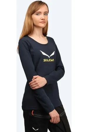Salewa T-paidat pitkillä hihoilla T-paita Solidlogo CO W L/S Tee 25280-3991 EU M