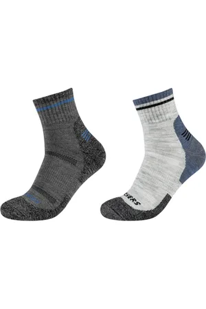 Skechers Urheilusukat 2PPK Men Trail Wool Quarter Socks 39 / 42