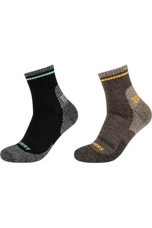 Skechers Urheilusukat 2PPK Men Trail Wool Quarter Socks 39 / 42