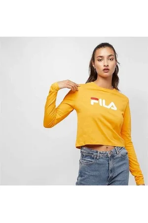 Fila T-paidat & Poolot MARCELINE CROPPED LS SHIRT EU S