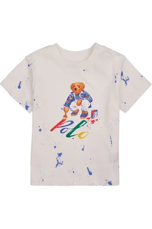 Ralph Lauren Lyhythihainen t-paita BEAR SS CN-KNIT SHIRTS-T-SHIRT 6 kuukautta