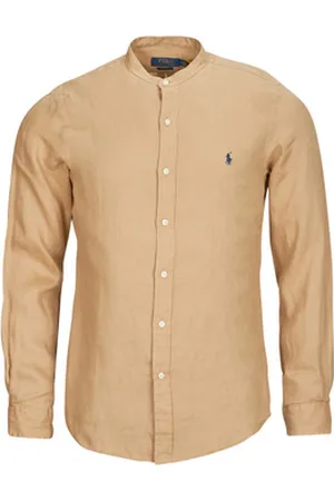 Ralph Lauren Pitkähihainen paitapusero CHEMISE AJUSTEE SLIM FIT EN LIN COL MAO EU XL