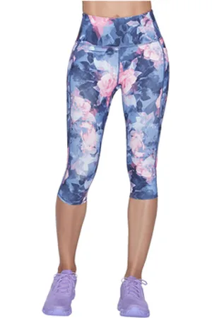 Skechers Legginsit & Sukkahousut Go Walk High Waisted Summer Rose Capri Leggins EU XS