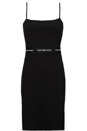 Calvin Klein Lyhyt mekko LOGO ELASTIC STRAPPY DRESS EU S