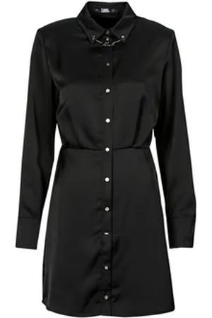 Karl Lagerfeld Lyhyt mekko karl charm satin shirt dress DE 34