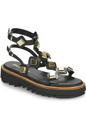 Fru.it Sandaalit 8715-100-HELGA-NERO-TEXANO-NEGRO 39