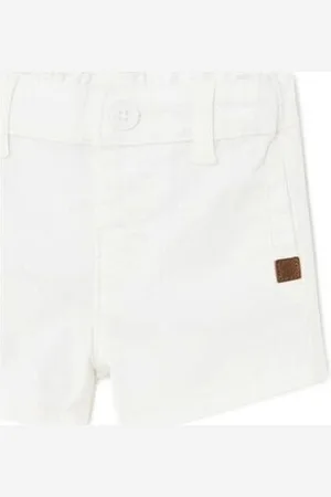 Mayoral Housut 201 Bermuda sarga Better Cotton recién nacido Blanco 6 kuukautta