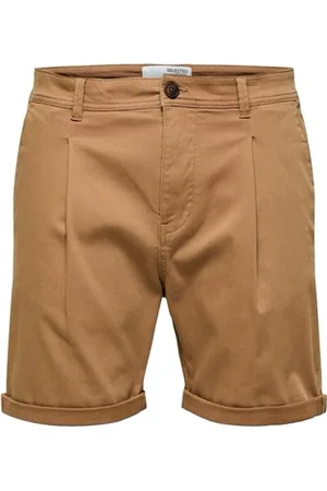 SELECTED Shortsit & Bermuda-shortsit Noos Comfort-Gabriel - Toasted Coconut EU S