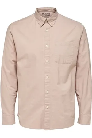 SELECTED Pitkähihainen paitapusero Noos Regrick Oxford Shirt - Shadow Gray EU S