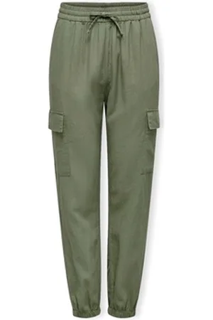 ONLY Housut Noos Caro Pull Up Trousers - Oil Green EU S