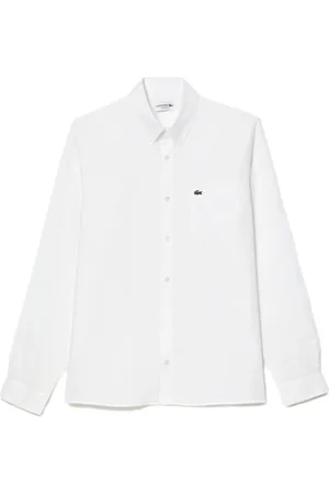 Lacoste Pitkähihainen paitapusero Linen Shirt 5692 - Blanc EU M