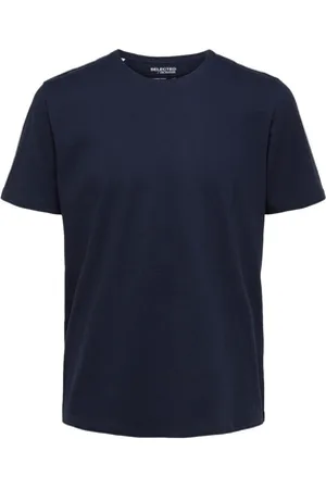 SELECTED T-paidat & Poolot Noos Pan Linen T-Shirt - Navy Blazer EU S