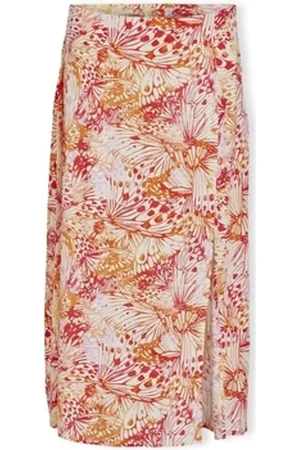 VILA Lyhyt hame Deniso Fla Skirt - Cloud Dancer/Fla Double FR 40