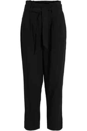 VILA Housut Noos Pants Kaya 7/8 - Black FR 34