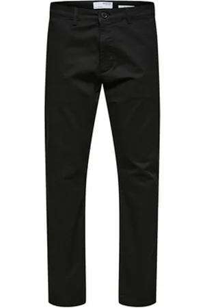 SELECTED Housut Slim Tape New Miles Pants - Black US 33 / 32