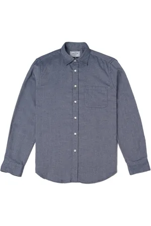 Portuguese Flannel Pitkähihainen paitapusero Espiga Shirt - Blue EU S