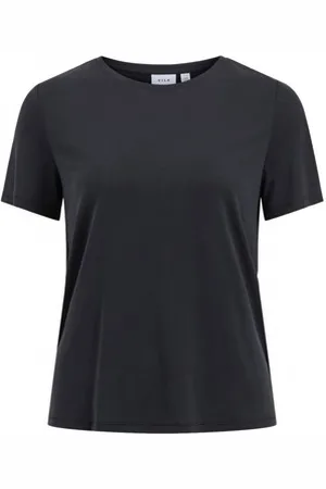 VILA Svetari Modala O Neck T-Shirt - Black EU S