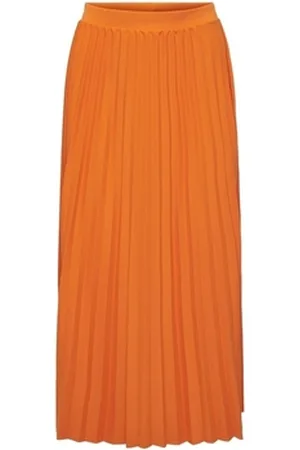 ONLY Lyhyt hame Melisa Plisse Skirt - Orange Peel EU XL