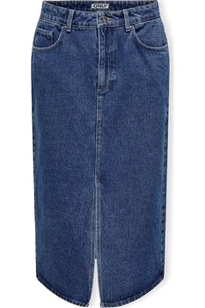 ONLY Lyhyt hame Noos Bianca Midi Skirt - Medium Blue Denim EU S