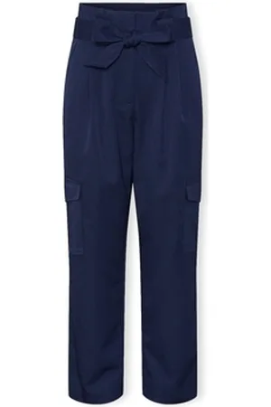 Y.A.S Housut YAS Cargi Trousers - Dress Blues EU S