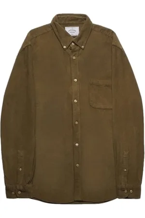 Portuguese Flannel Pitkähihainen paitapusero Lobo Shirt - Olive EU S