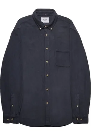 Portuguese Flannel Pitkähihainen paitapusero Lobo Shirt - Navy EU S