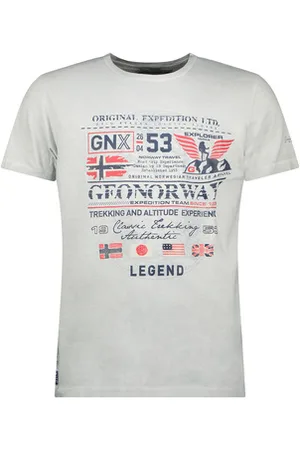 Geographical Norway Lyhythihainen t-paita SW1562HGNO-LIGHT GREY EU XL