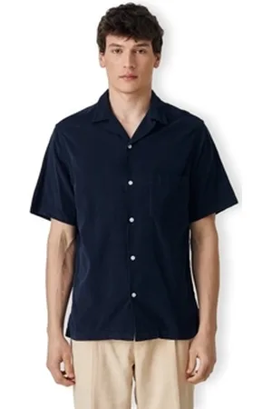 Portuguese Flannel Pitkähihainen paitapusero Cord Camp Collar Shirt - Navy EU S