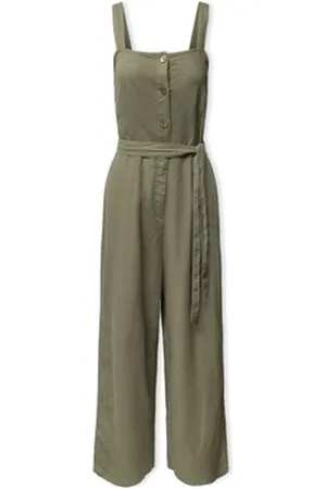 ONLY Jumpsuits Caro Linen Jumpsuit S/S - Deep Lichen EU L