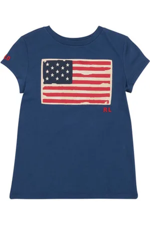 Ralph Lauren Lyhythihainen t-paita SS FLAG TEE-KNIT SHIRTS-T-SHIRT 8 Jahre