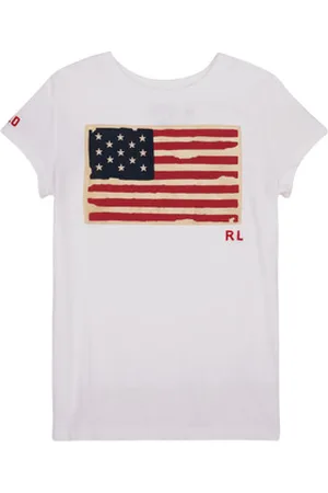Ralph Lauren Lyhythihainen t-paita SS FLAG TEE-KNIT SHIRTS-T-SHIRT 8 Jahre