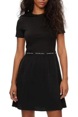 Calvin Klein Lyhyt mekko LOGO ELASTIC J20J223066 EU XS