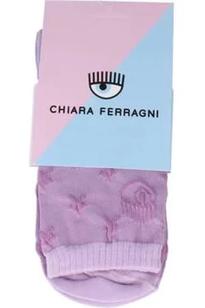 Chiara Ferragni Korkeavartiset sukat LOGOMANIA ALLOVER 35 / 38