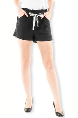 ONLY Shortsit & Bermuda-shortsit Luna Linen Shorts - Black EU S
