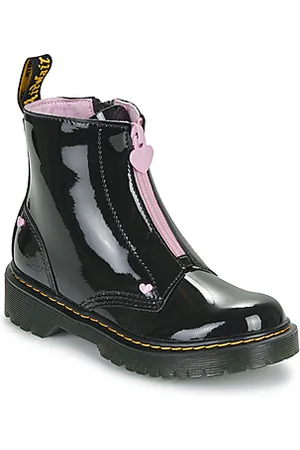 Dr. Martens Lastenkengät Bex Heart Zip Boot J Black Patent Lamper 28