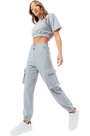 Justhype Ltd Jogging housut / Ulkoiluvaattee Sweat Crop T-Shirt-Cargo Joggers FR 36