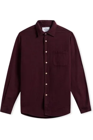 Portuguese Flannel Pitkähihainen paitapusero Teca Shirt - Bordeaux EU XL